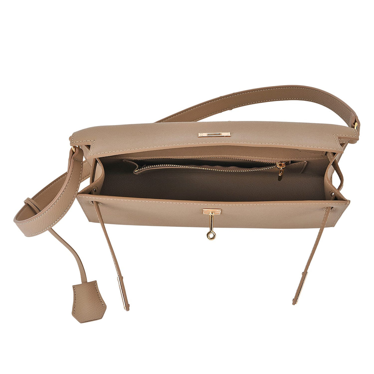Guanchi Stylish Genuine Leather Crossbody Bag with Shoulder Strap - Camel 8230976 6