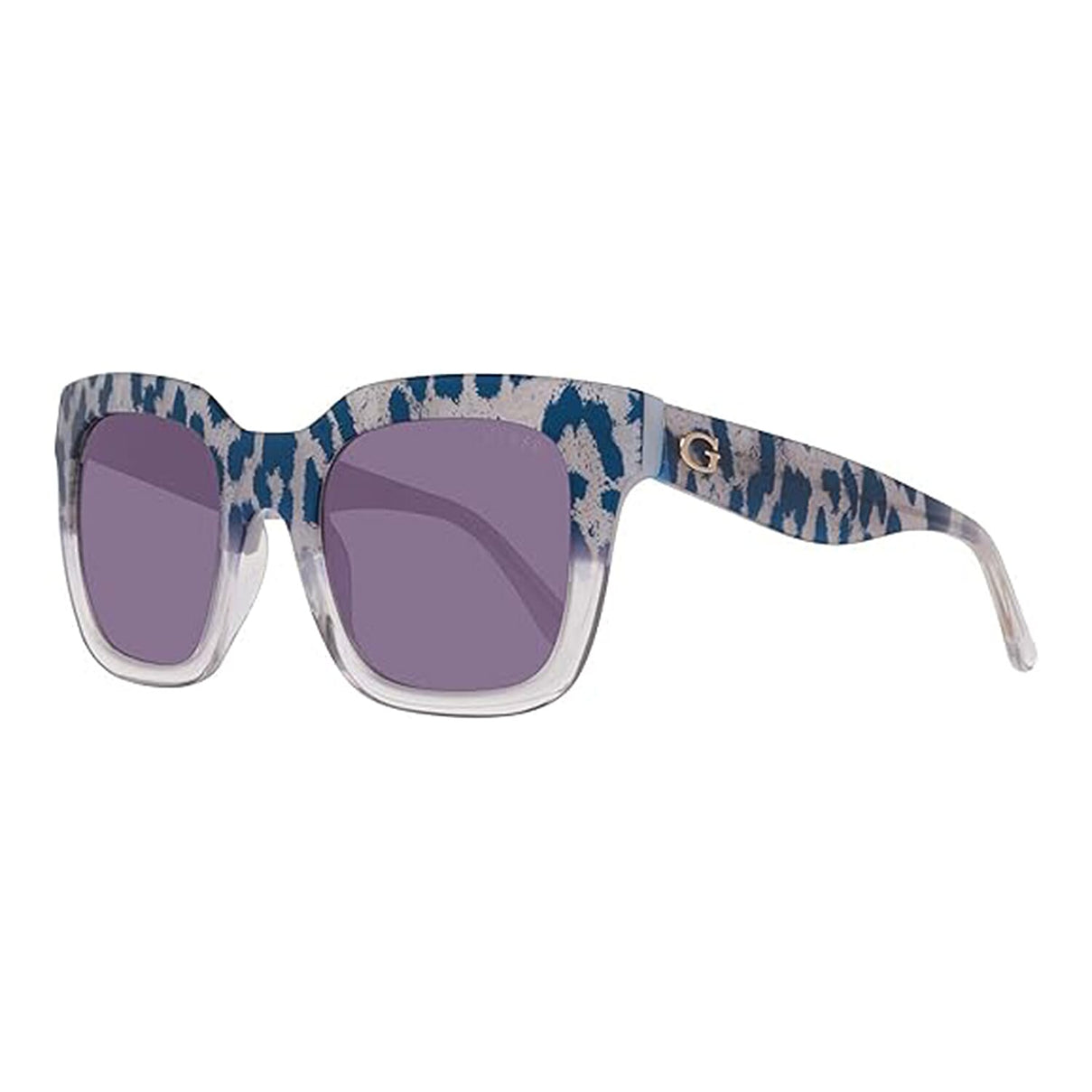 Guess Stylish Crystal Blue Patterned Classic Square Frame Sunglasses - White 8214880 2