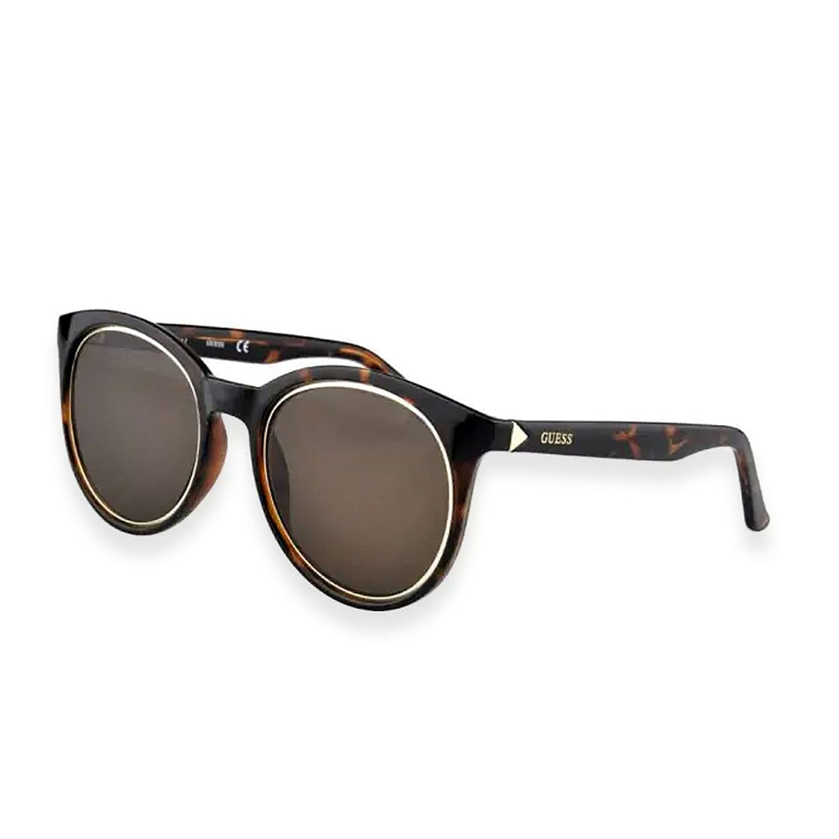 Guess Ladies Tortoise Plastic Panto Sunglasses 8149876 0