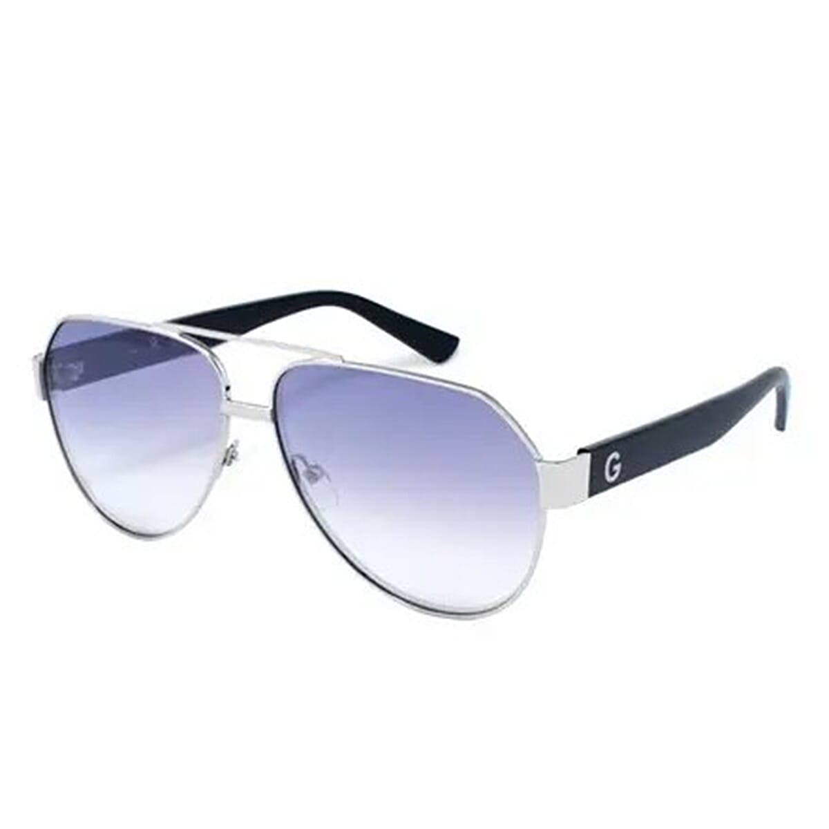 Guess Unisex Exclusive Aviator with bridge Sunglass - Blue 7747584 0