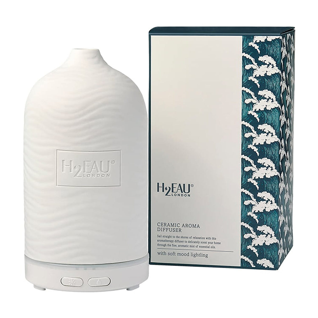 H2EAU Ceramic Aroma Diffuser with 7 Colour Changes - White 8107345 0