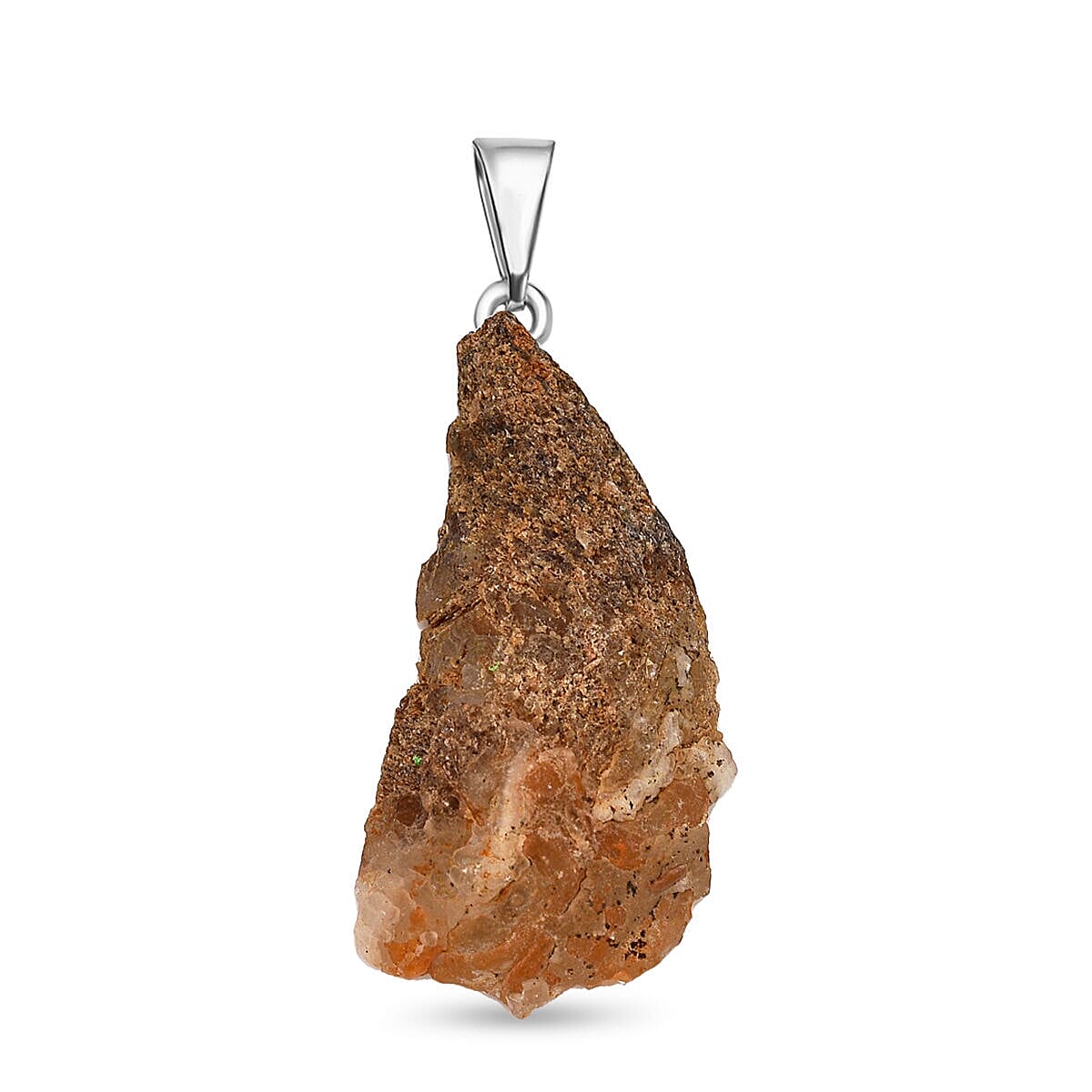HALF Geode Pendant in Silver Tone 20.00 Ct 7507737 0