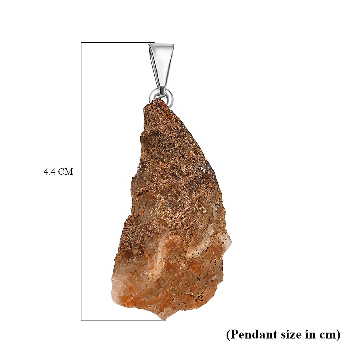 HALF Geode Pendant in Silver Tone 20.00 Ct 7507737 5