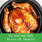 Deluxe Fry Digital Air Fryer From Hamilton Beach 5L - 1500w - Air Fry, Roast, Bake, Reheat - Uses little to no oil - 12 Cooking Presets - 80-200c