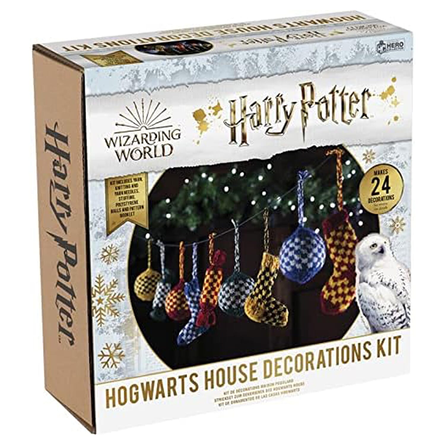 HARRY POTTER Wizarding World - Hogwarts Christmas Decorations Kit - Harry Potter Wizarding World Knitting Kits 7652839 0