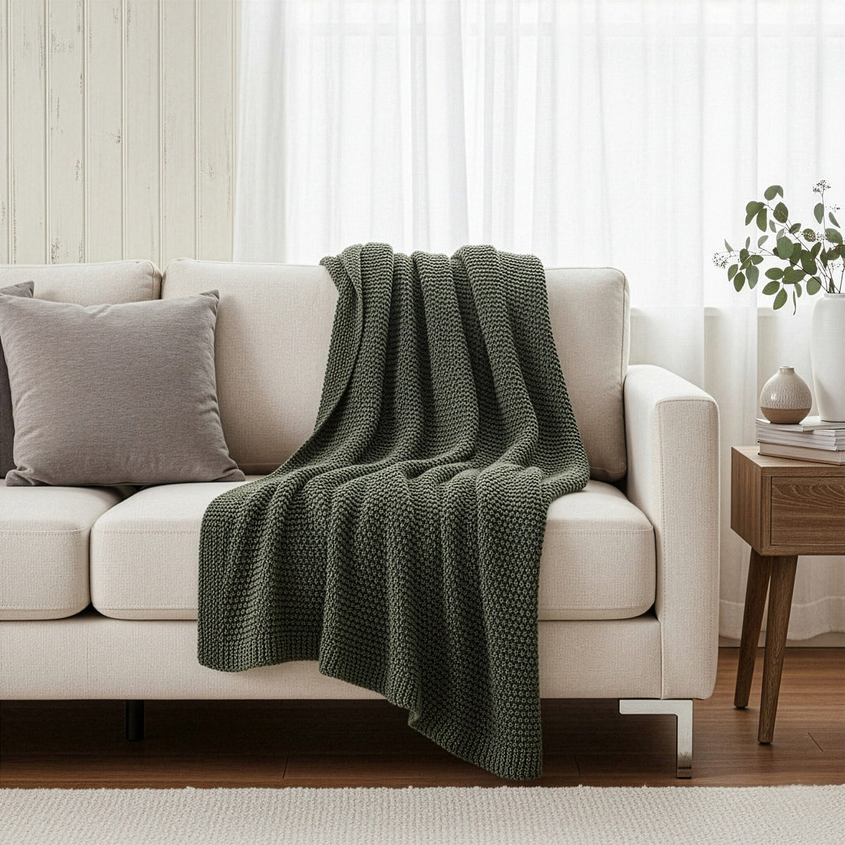 HAVEN Knitted Throw Blanket (Size 125x180 cm) 7930739 1