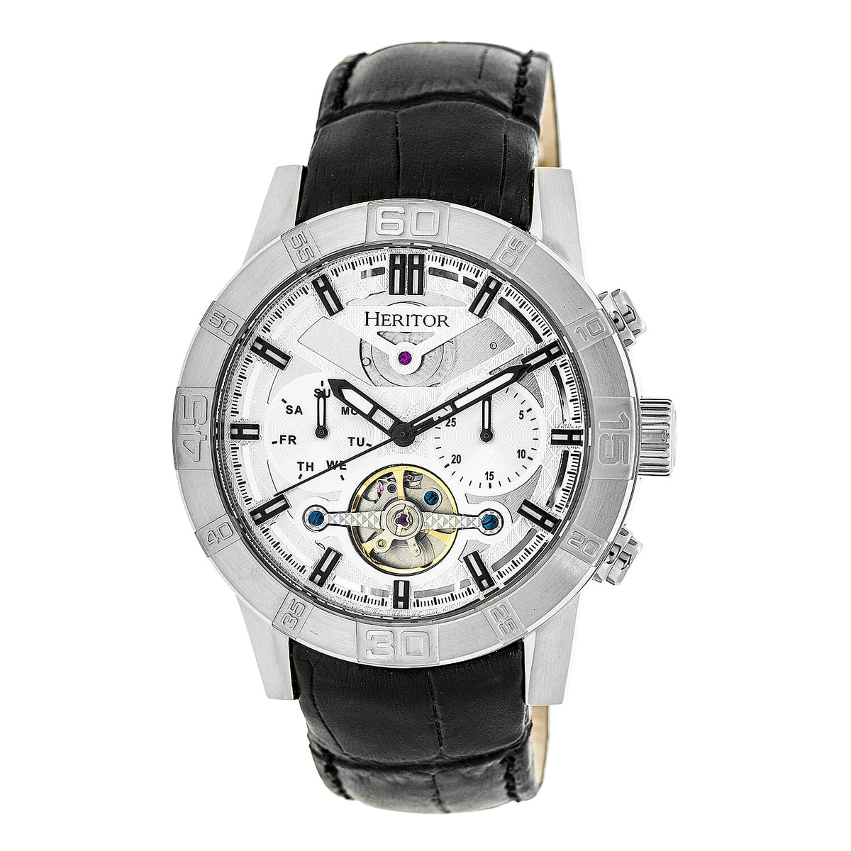 Automatic Mens Watch in Leather 7671332 0