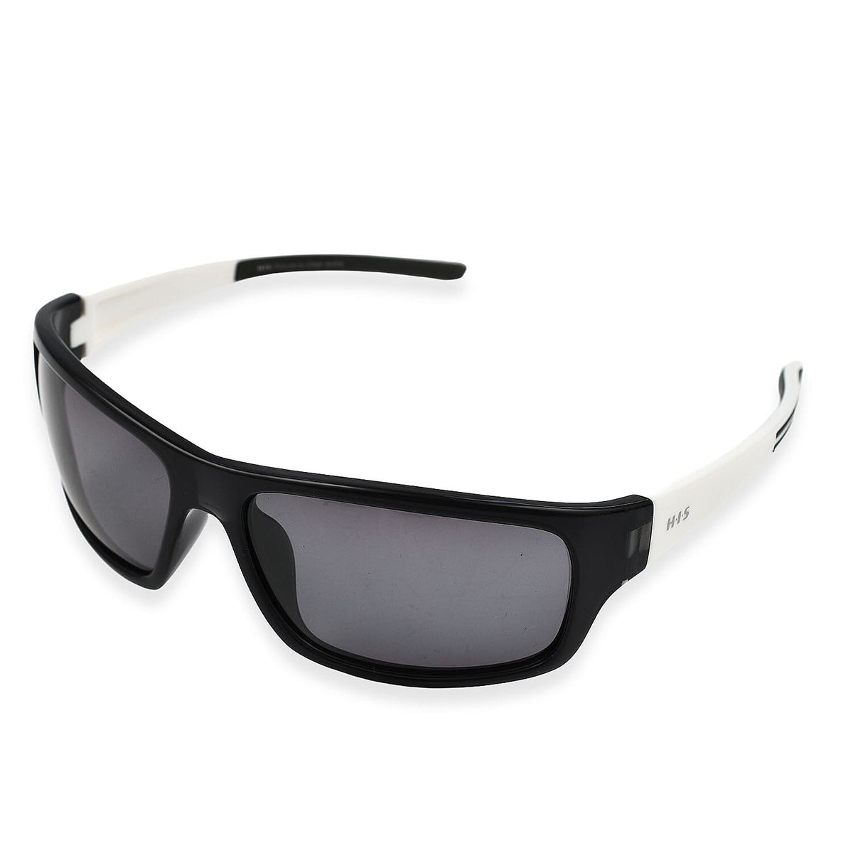 HIS Sports Wrap POLARIZED Sunglasses - Black &amp; White 7788373 1