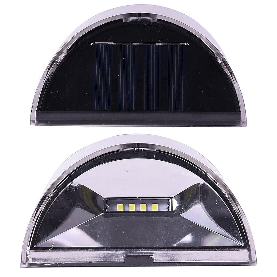 HOMESMART Set of 2 - Solar Motion Sensor Wall Light - Silver 3734972 2