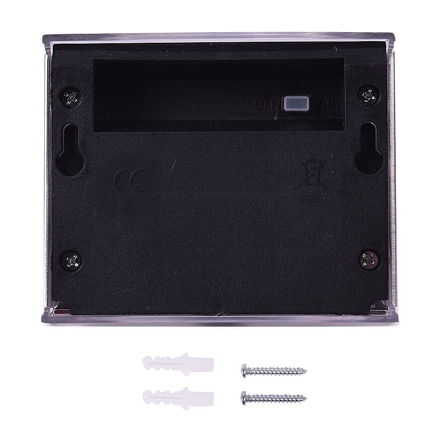 HOMESMART Set of 2 - Solar Motion Sensor Wall Light - Silver 3734972 3