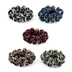 5-Pack Plaid Spiral Printed Hair Ties - Multi Colour