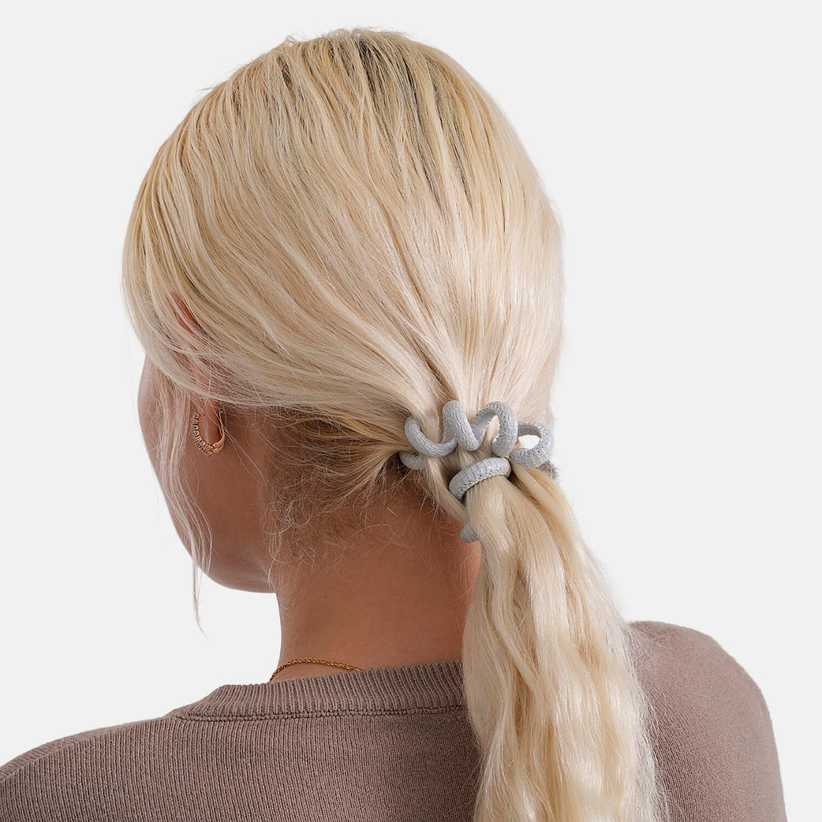 5-Pack Plaid Spiral Hair Ties - Multi Colour - Pearly V32699734 3