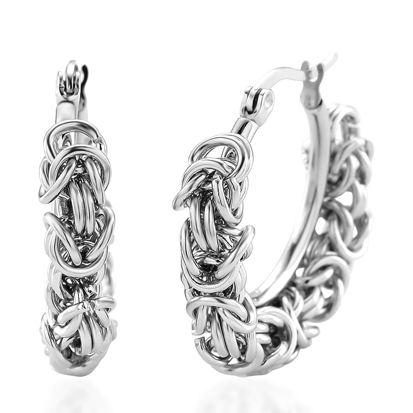 TJC 20th Birthday One Time Deal- Handmade Byzantine Earrings in Yellow Gold Plated