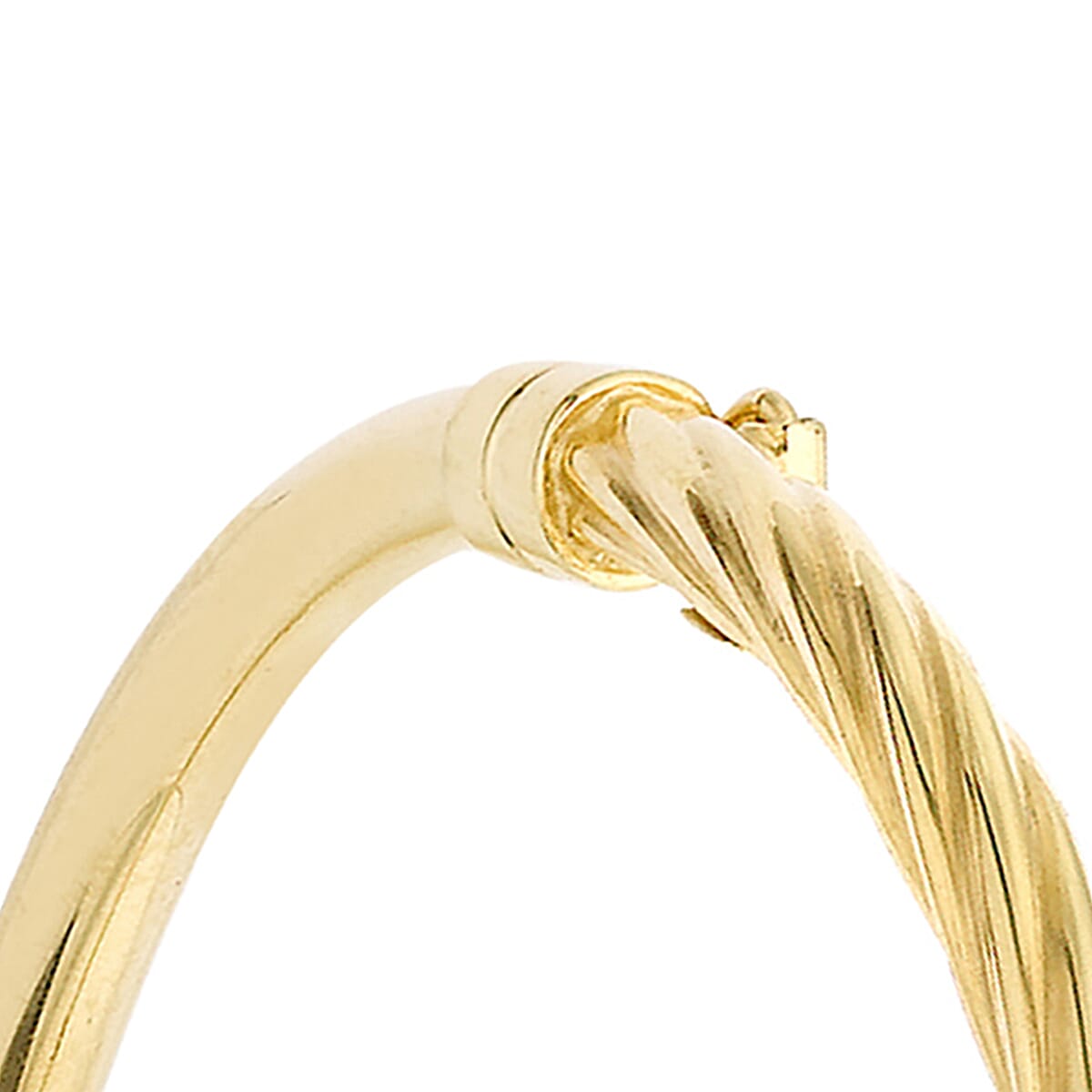 Half Twisted Bangle 7.5 Inch in 9K Yellow Gold 3589629 2