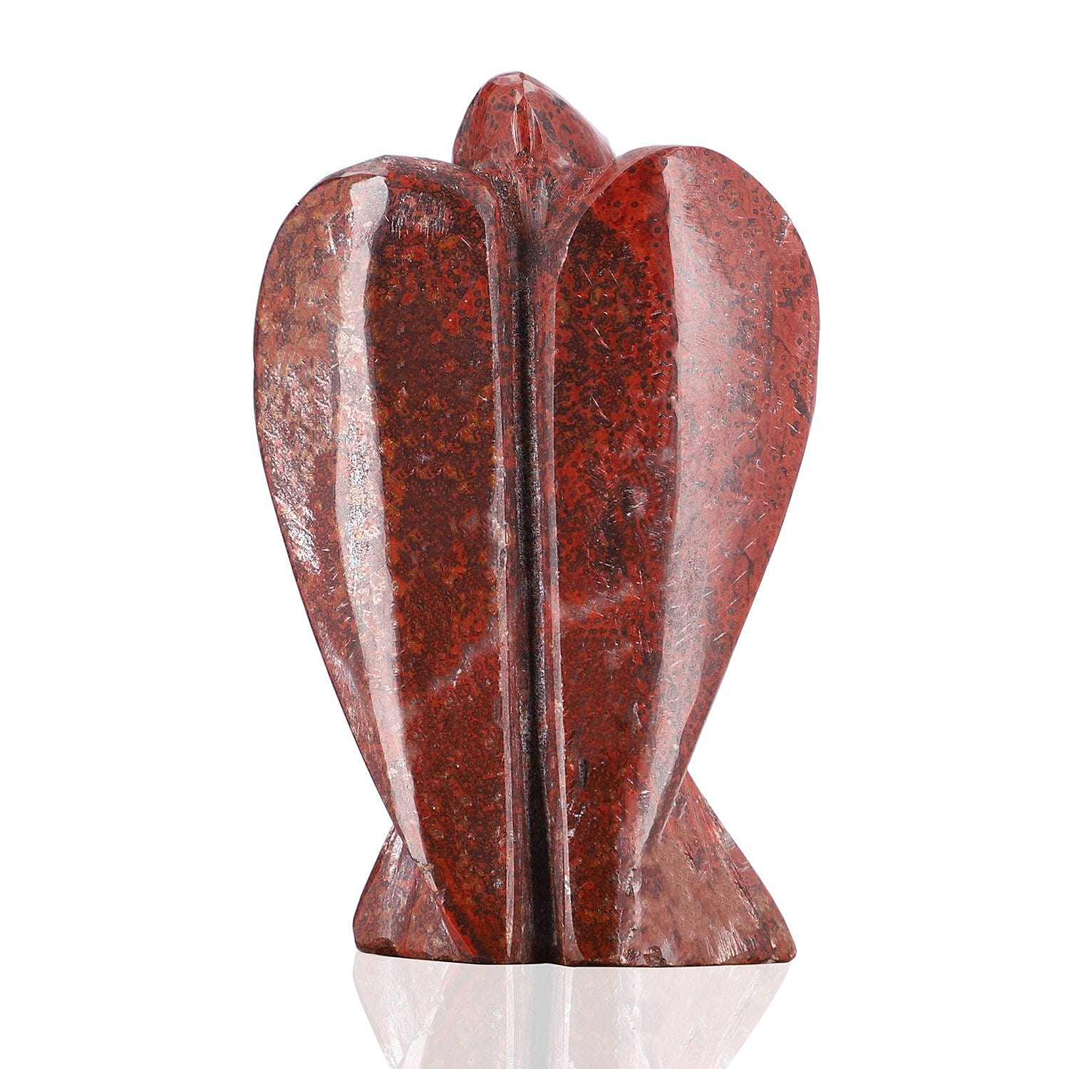 Hand Carved Red Jasper Guardian Gemstone Angels - 5.5 cm 7279513 6