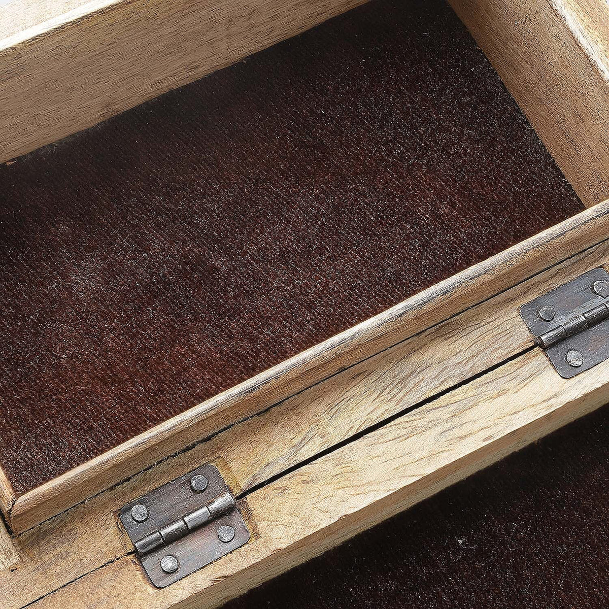 Hand Carved Storage Box (Size 15x10x5 cm) - Natural Brown - Natural Brown 7695115 6