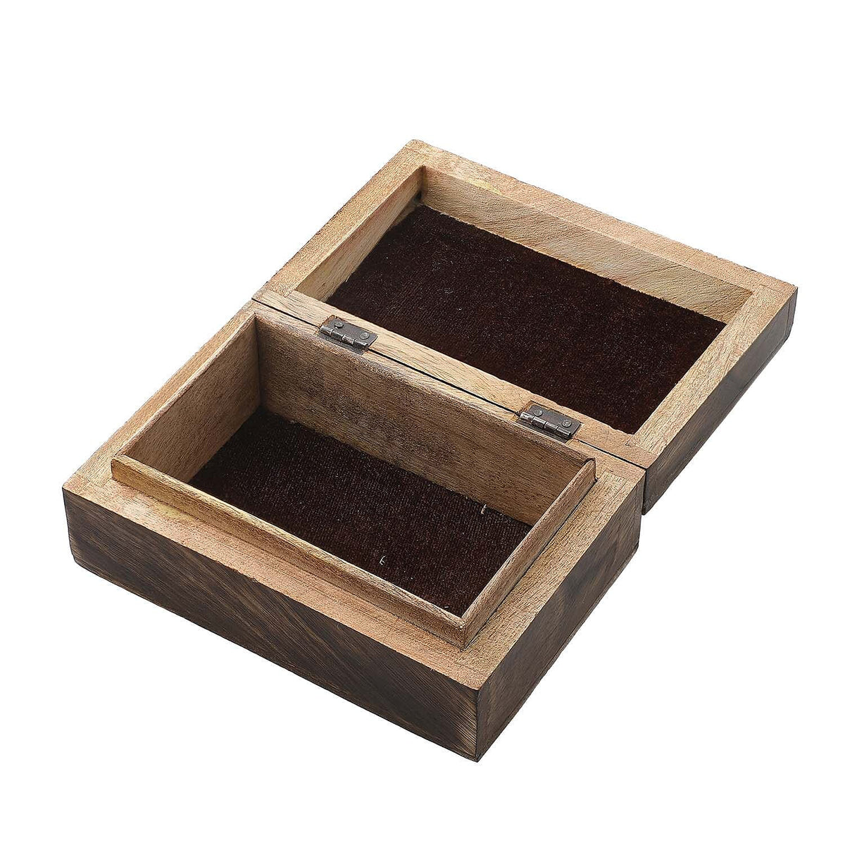 Hand Carved Storage Box (Size 15x10x5 cm) - Natural Brown - Natural Brown 7695115 7