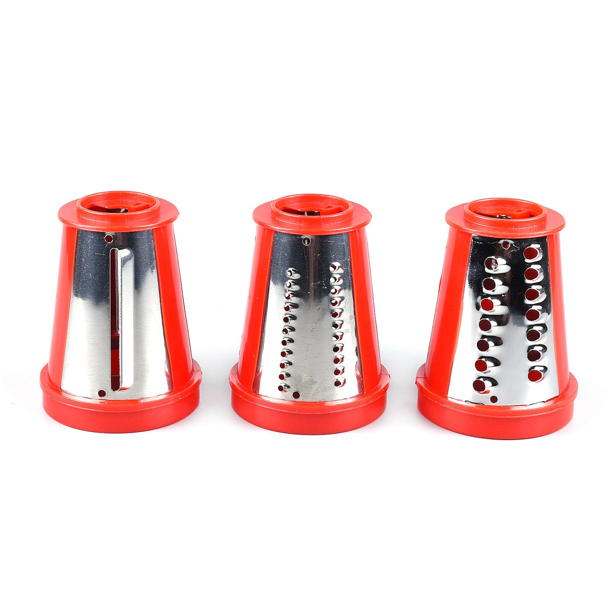 Hand Held Mini Slicer with 3 Stainless Steel Blades - Red 6296763 9