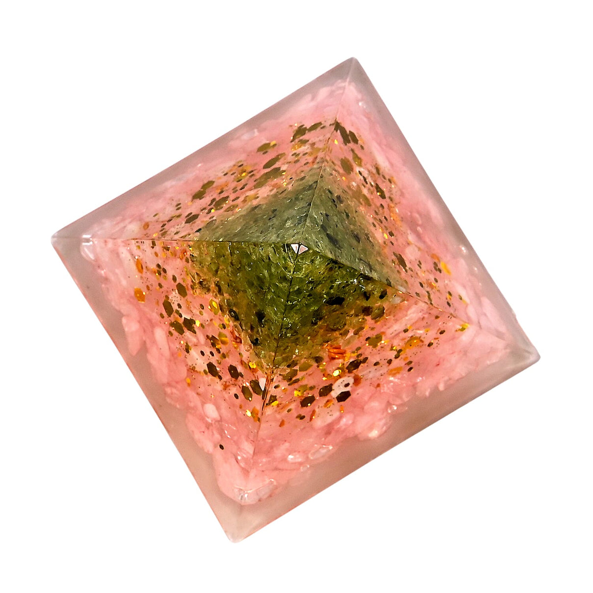Handcrafted Crystal Pyramid Ornament (6cm) - Pink V32369709 5
