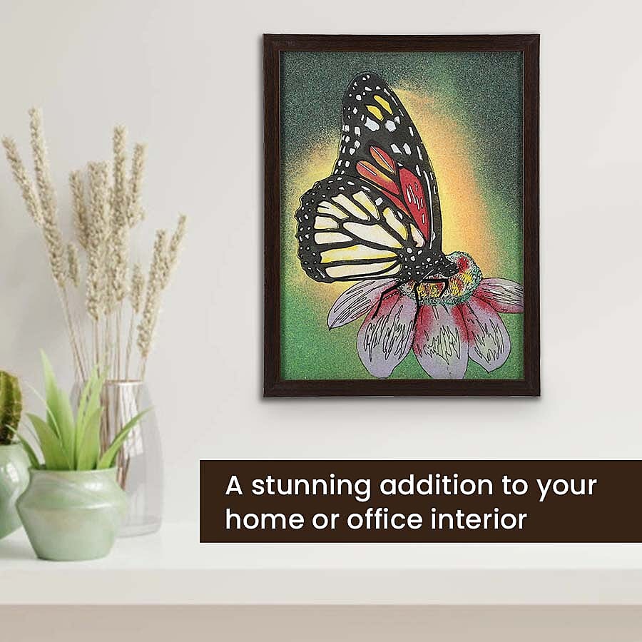 Handcrafted Gemstone Butterfly Painting 6274347 3