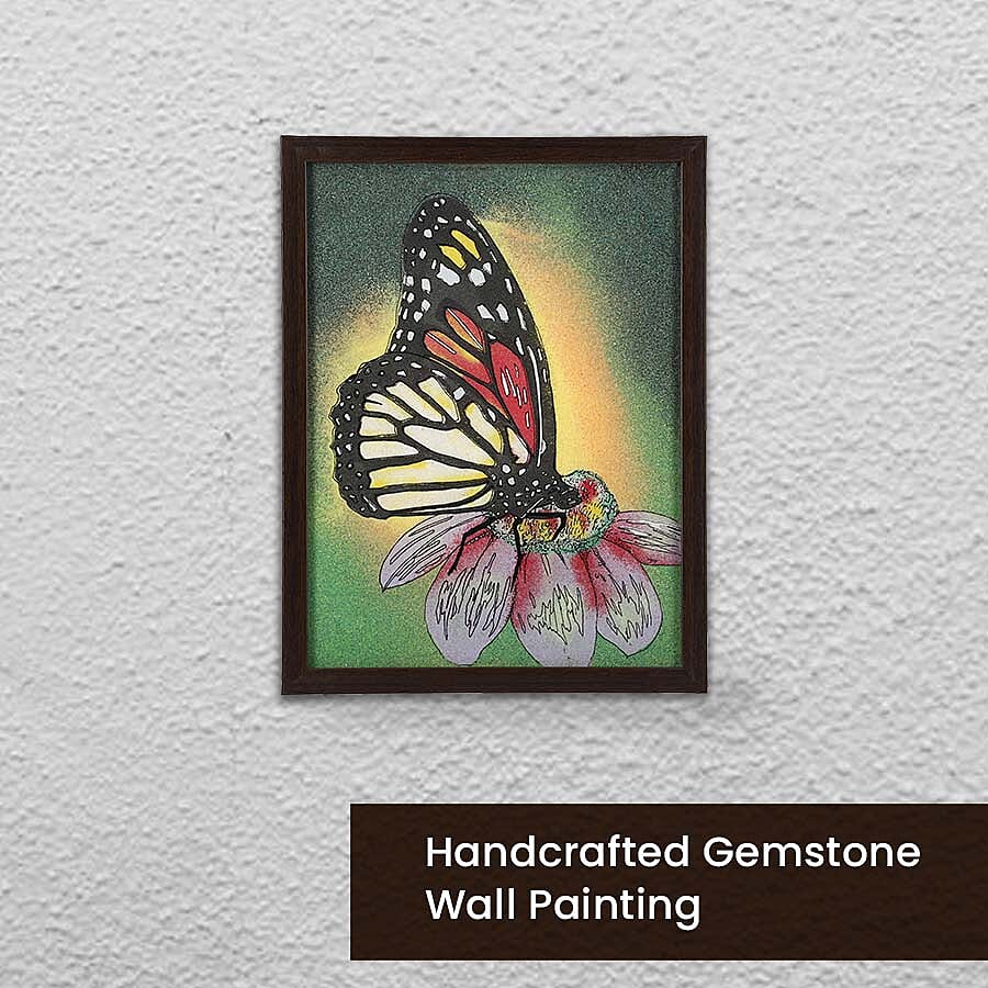 Handcrafted Gemstone Butterfly Painting 6274347 4