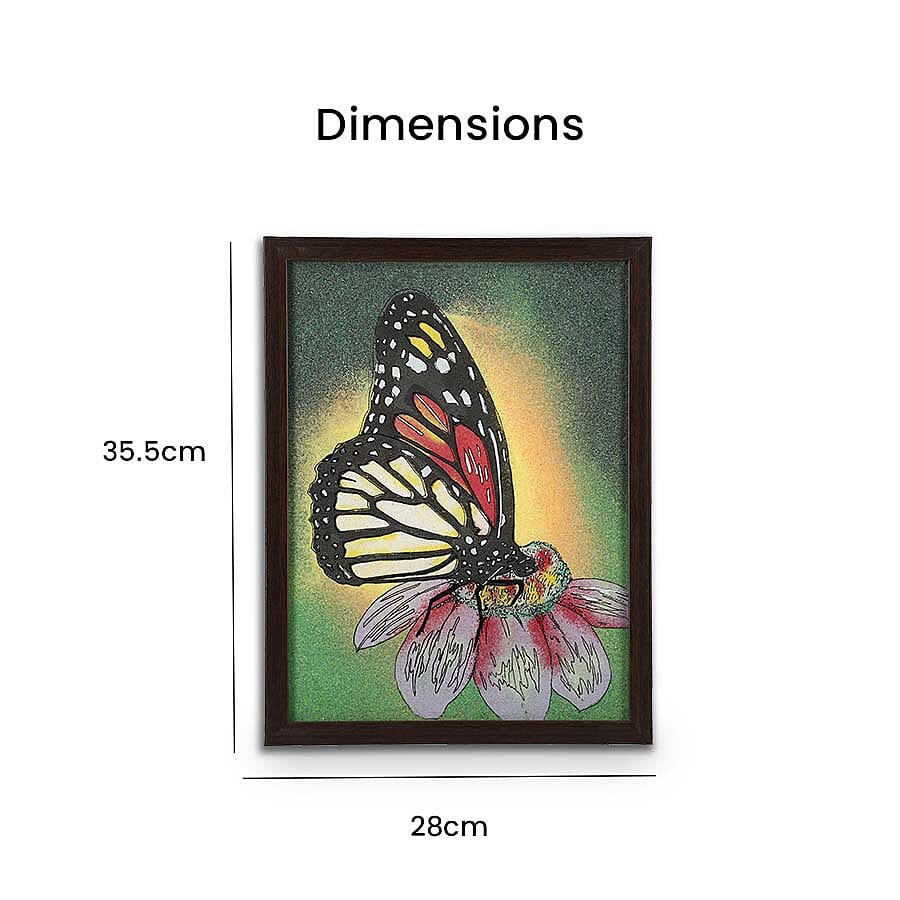 Handcrafted Gemstone Butterfly Painting 6274347 6