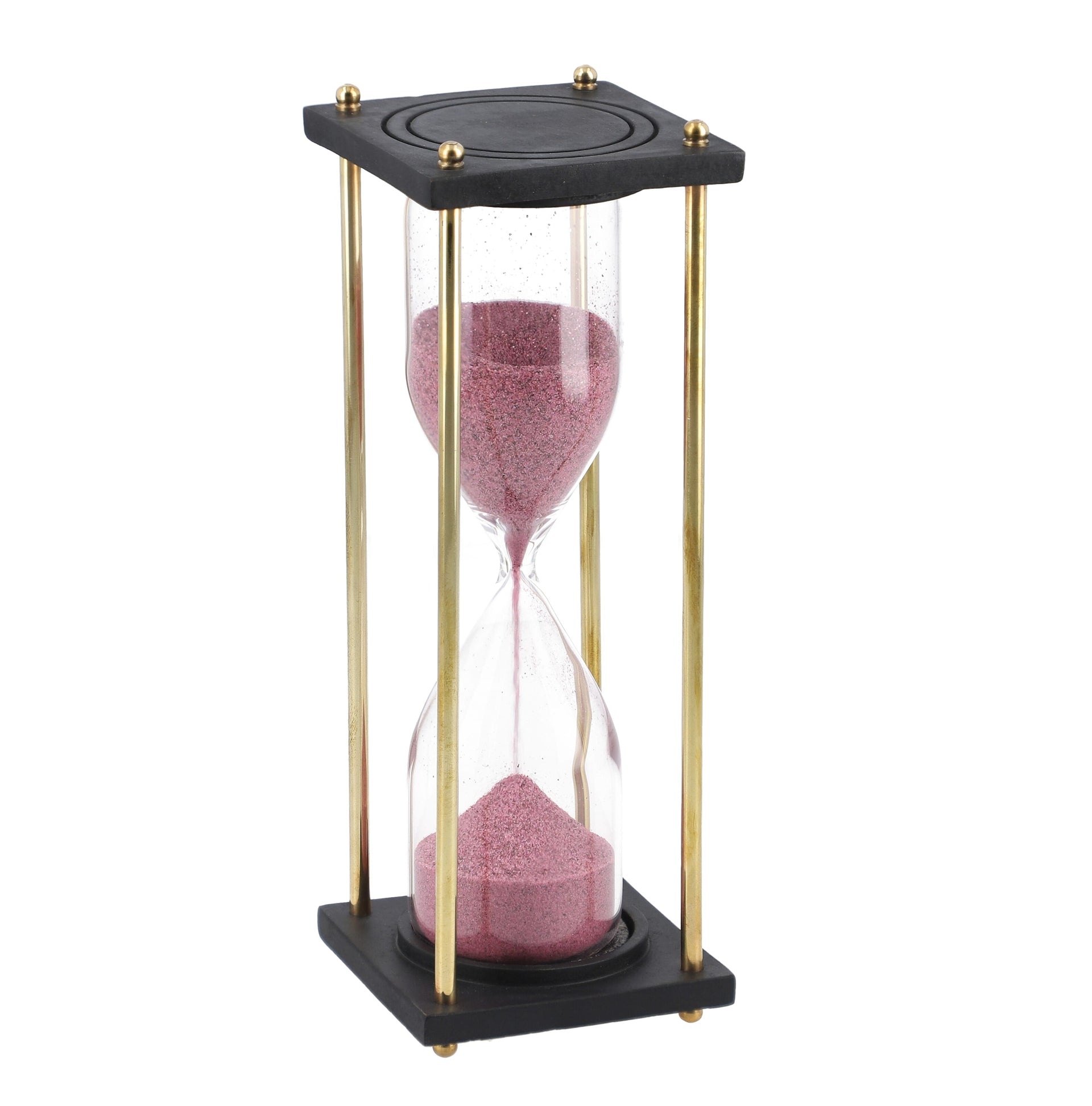Handcrafted Purple Sand Wooden Hourglass (Duration 8 mins. Approx) 7306285 0