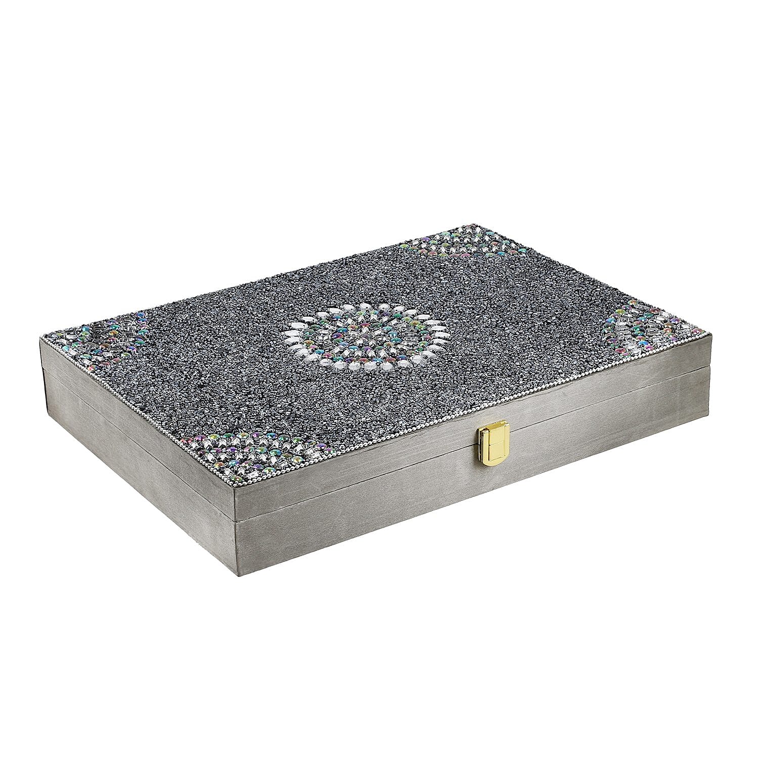 Handcrafted Ring Box (Size 34x25x5 cm) - Grey 7164734 0