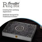 Handcrafted Ring Box (Size 34x25x5 cm) - Grey