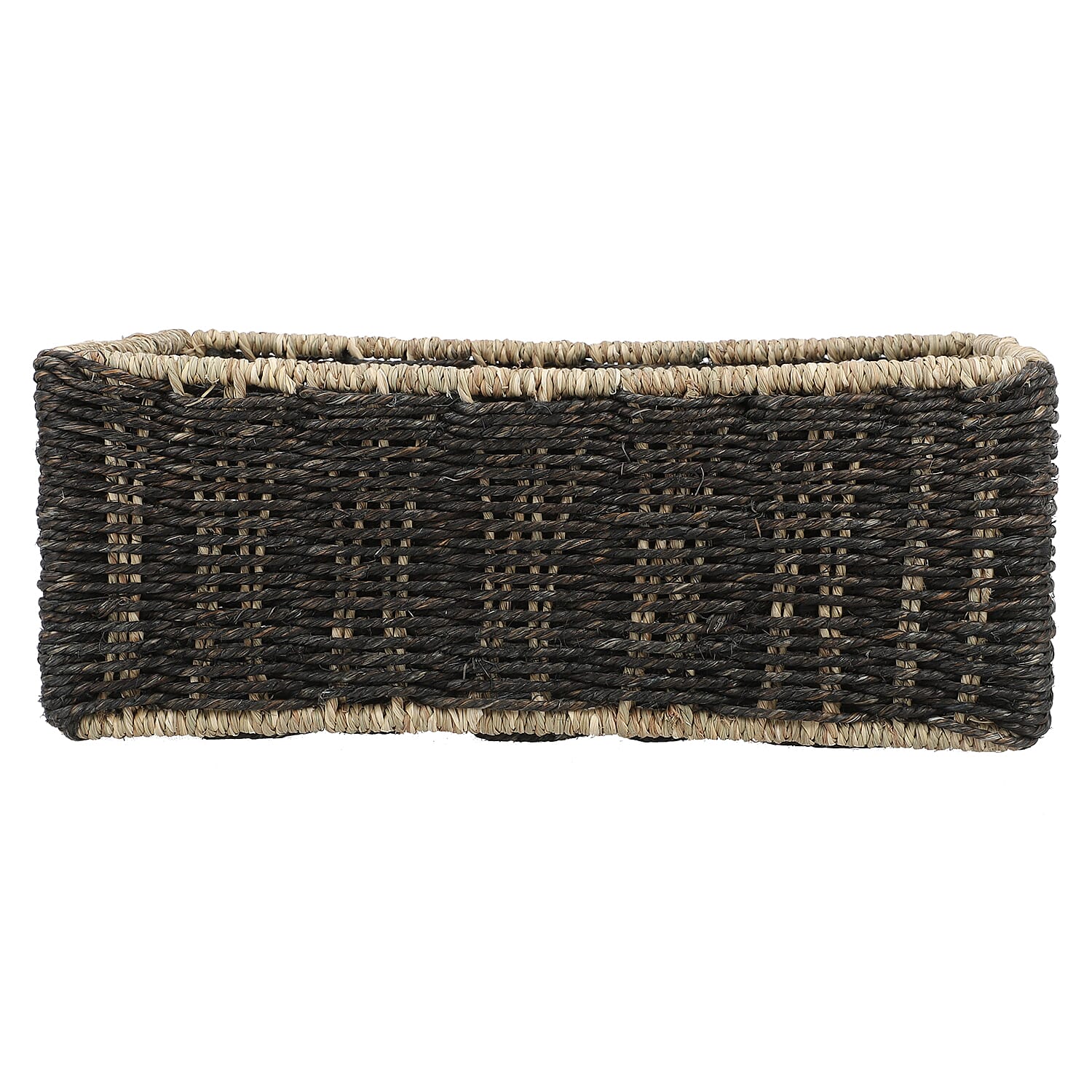Handcrafted Sabai Grass Towel Basket for Home - Black 7886644 6