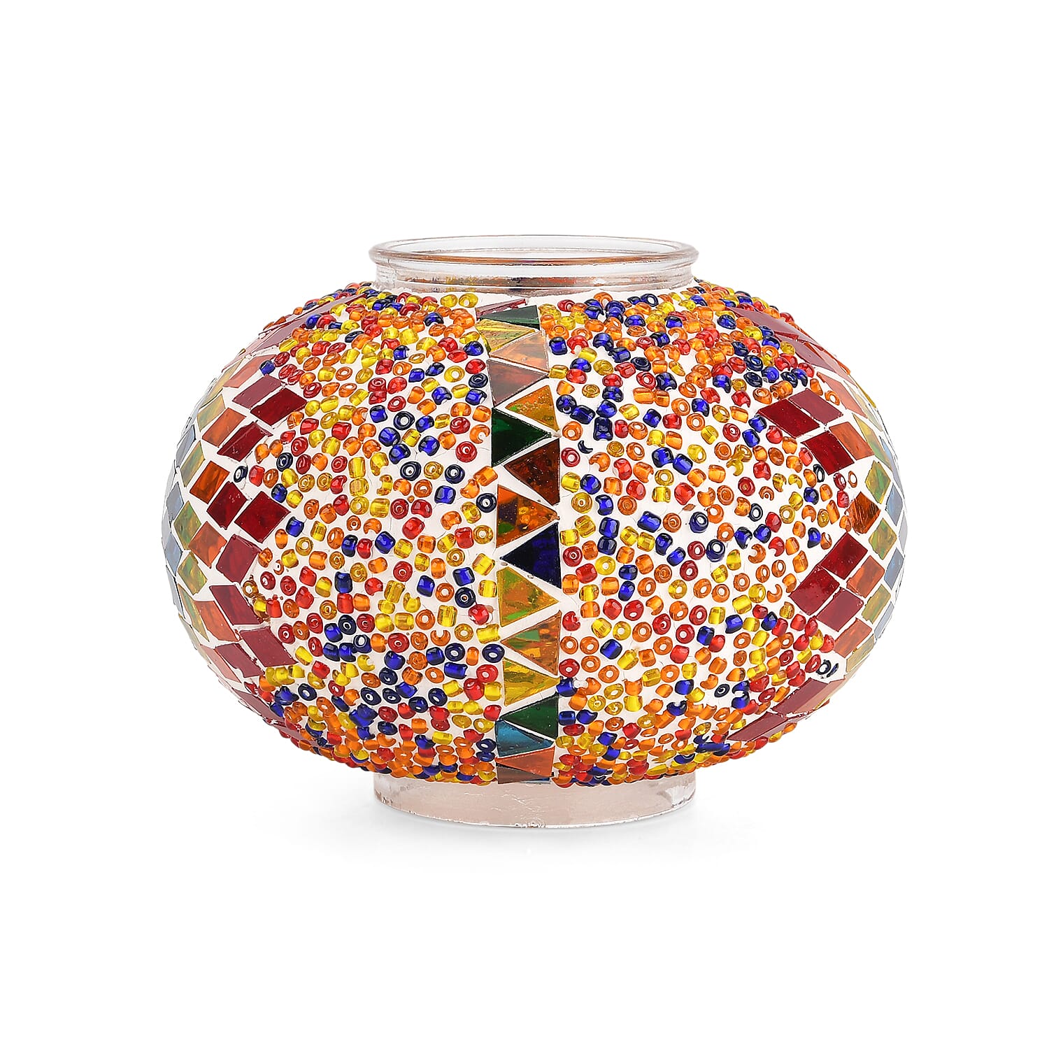 Handmade Moroccan Style Mosaic Table Lamp - Red 8126263 5