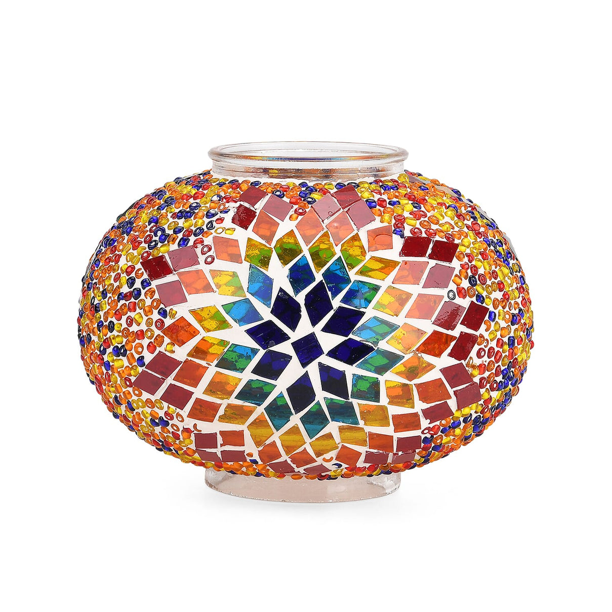 Handmade Moroccan Style Mosaic Table Lamp - Red 8126263 6