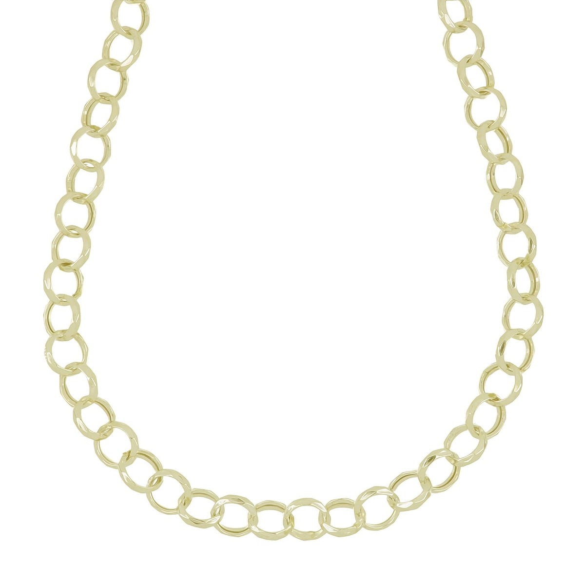 La Bella- Sterling Silver Necklace (Size - 20) with Lobster Clasp in Yellow Gold Plating 8236552 0