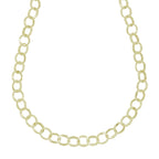 La Bella- Sterling Silver Necklace (Size - 20) with Lobster Clasp in Yellow Gold Plating