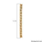 Handmade in Italy - Yellow Gold Overlay Sterling Silver Ice Square Earrings