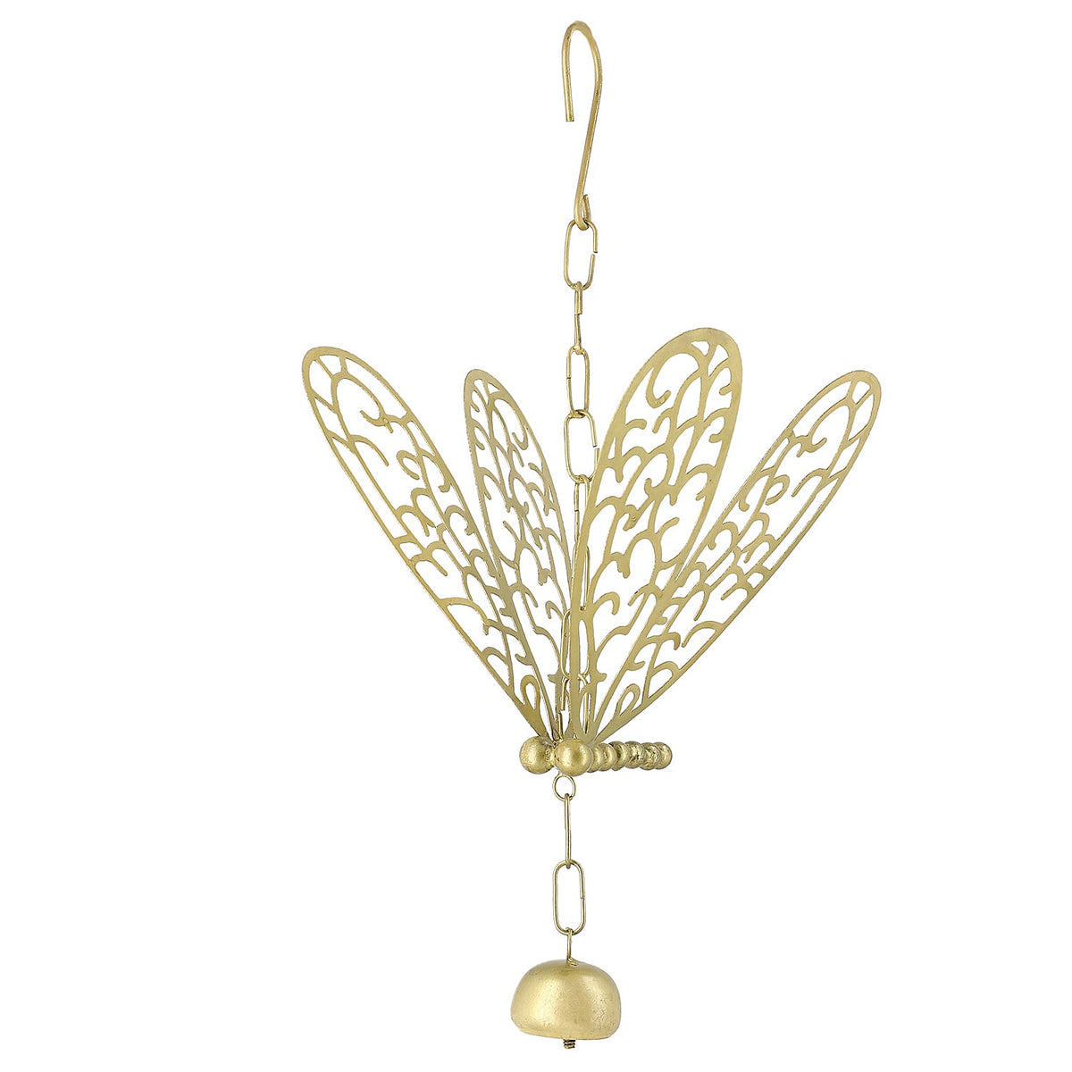 Dragonfly wind chimes Colour - Brass Antique (Size - 25x40cm) 7382194 0