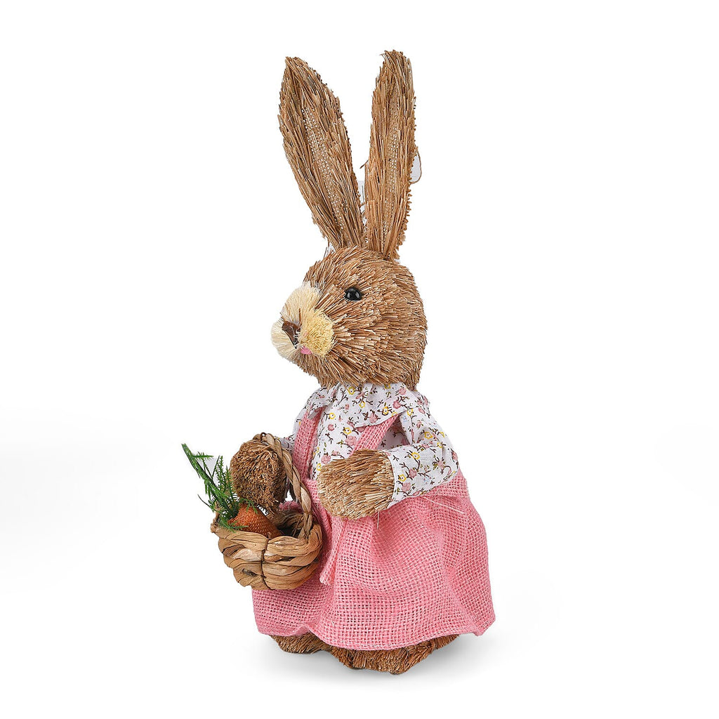 Cute Decorative Bunny (Size 35cm) - Brown - Pink