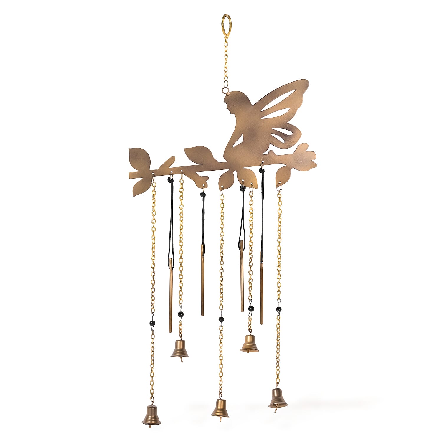 Handmade Iron Fairy Wind Chime (51 cm) - Golden 8429484 0