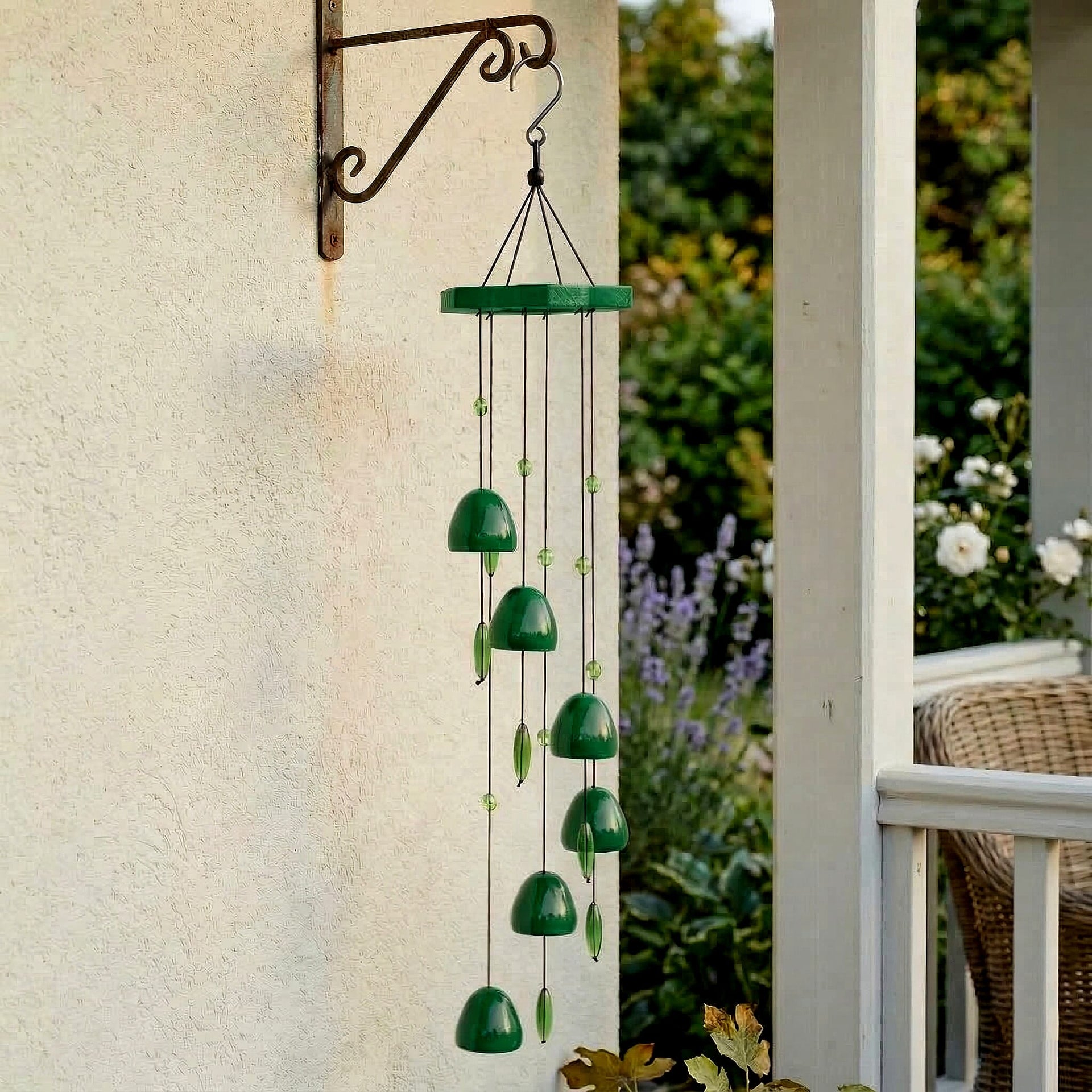 LIVMORE Hanging Wind Chime (74 cm) - Green V32491019 2