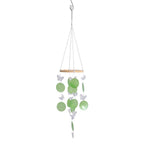 LIVMORE Beach Inspired Conch Shape Hanging Wind Chime (30 cm) - Green