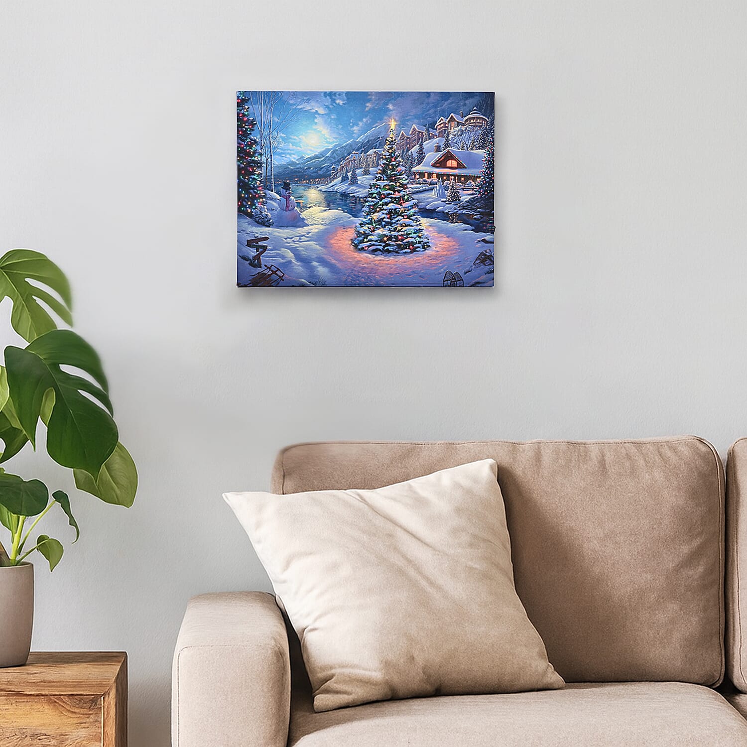 Christmas Idyllic LED Lit Scene (30 x 40cm) - Christmas Tree 8195202 2
