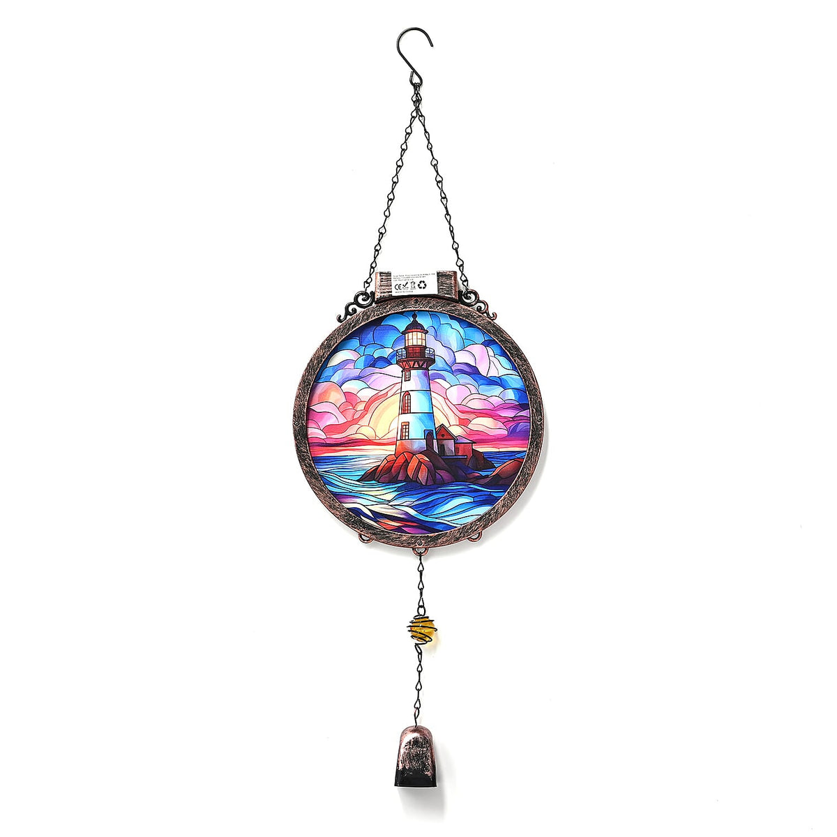 LIVMORE Decorative Solar Light House Suncatcher with 38 Warm White LEDs - Multicolour V32532665 3