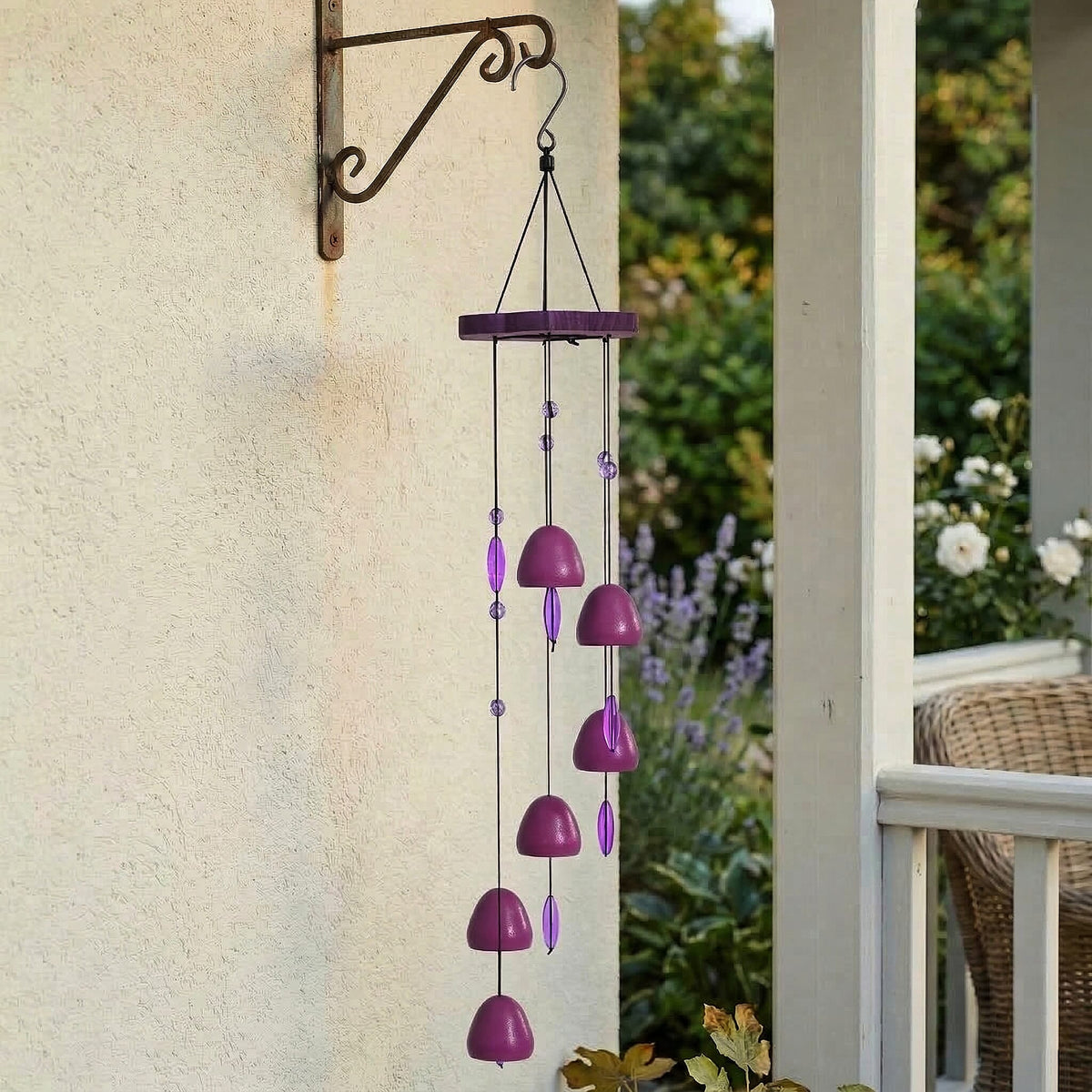LIVMORE Hanging Wind Chime (74 Cm) - Purple V32513963 2