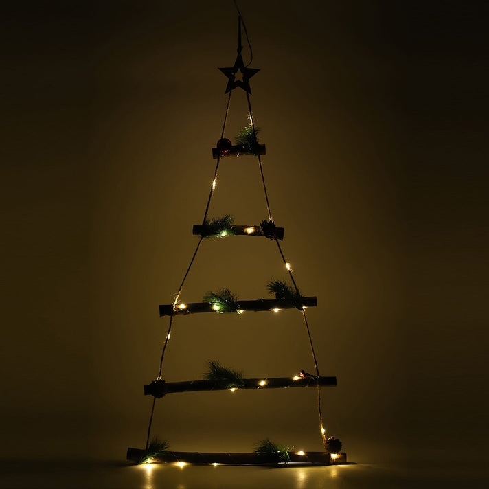 Hanging Triangle Trees LED Lights - Green, Red and Brown 6272045 2