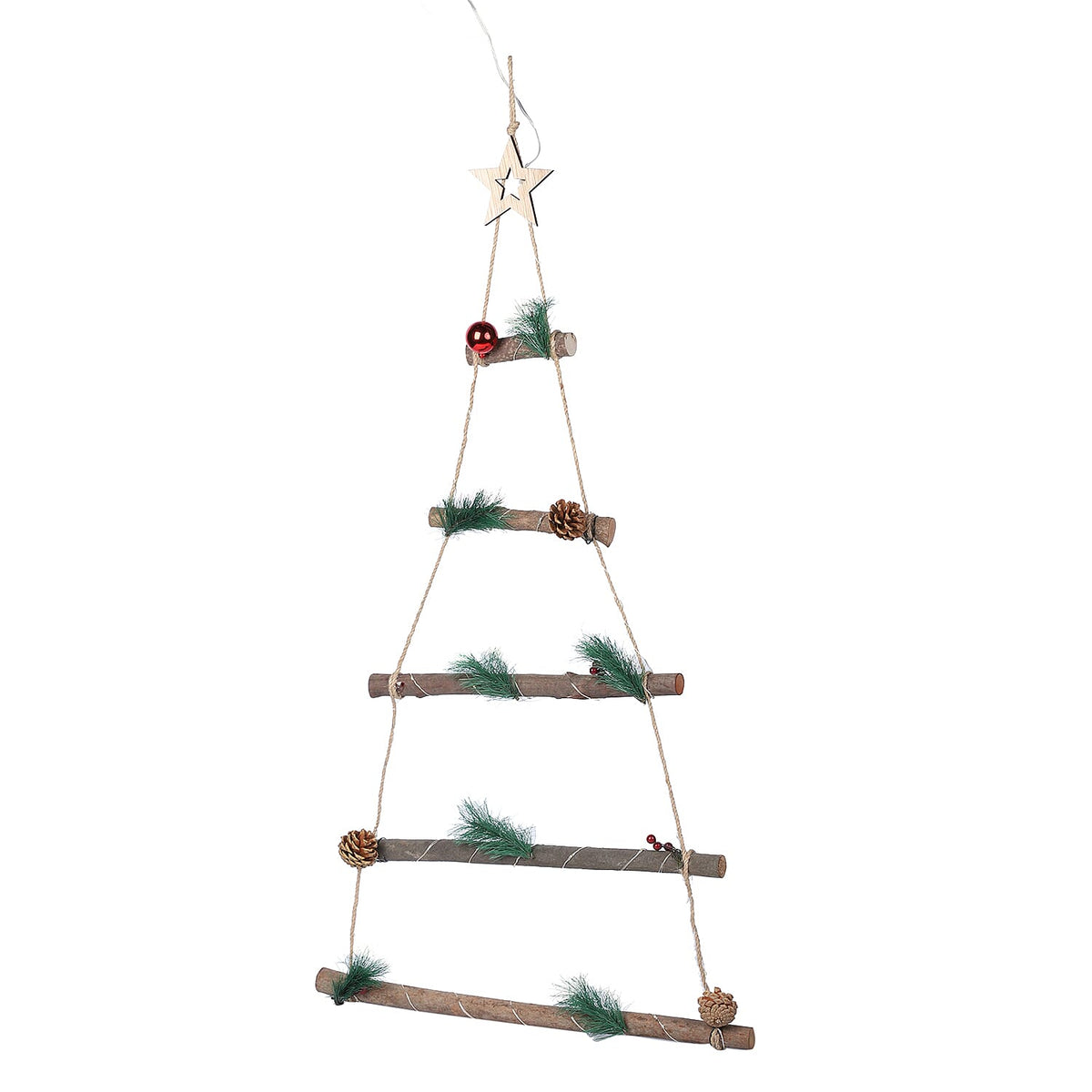 Hanging Triangle Trees LED Lights - Green, Red and Brown 6272045 3
