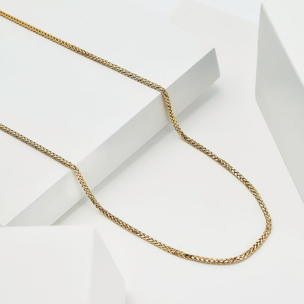 Hatton Collection - 9K Yellow Gold Spiga Diamond Cut Necklace (Size - 20) 7768303 2