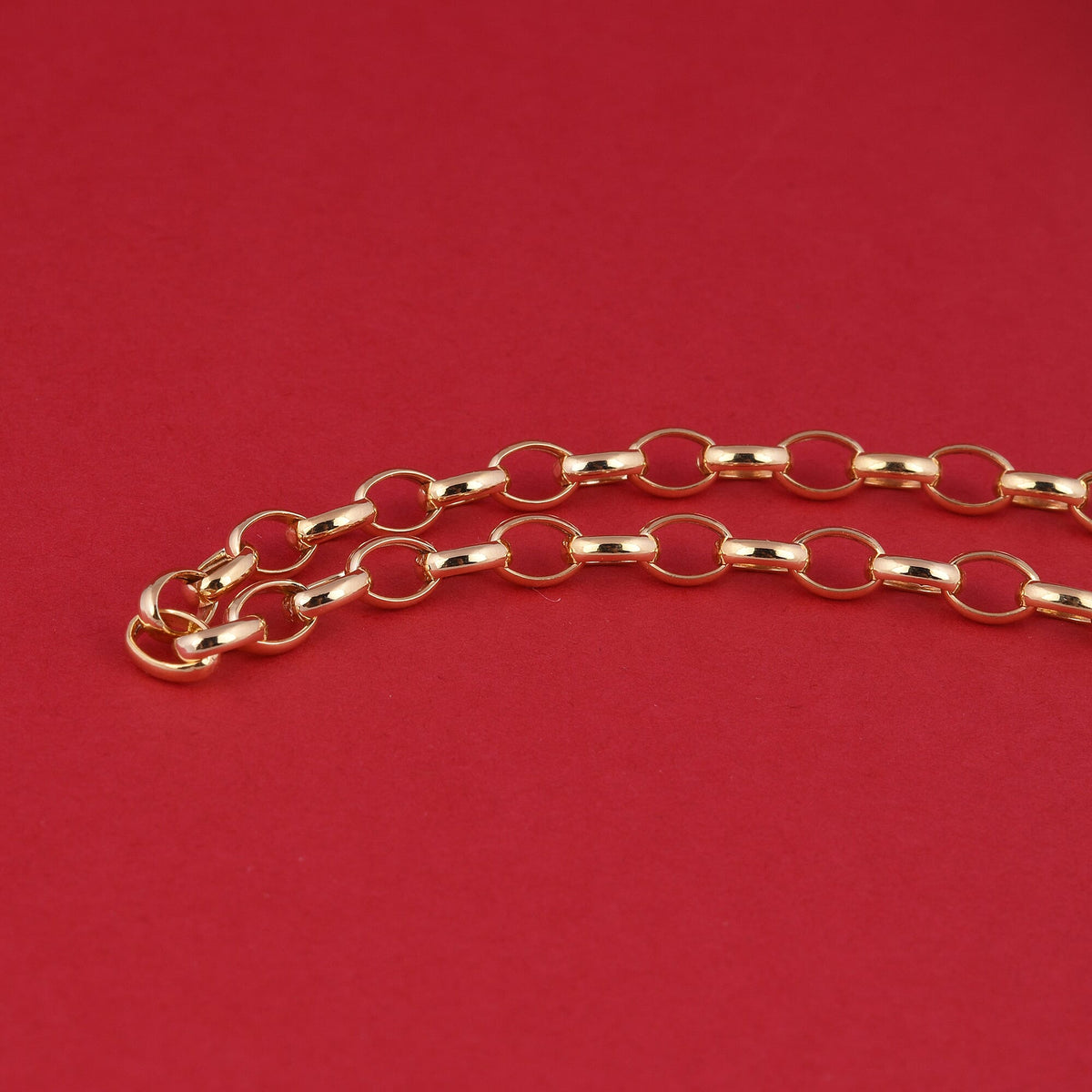 Hatton Garden 9K Yellow Gold Bracelet in Oval Belcher Pattern Size 7.5 6098267 3