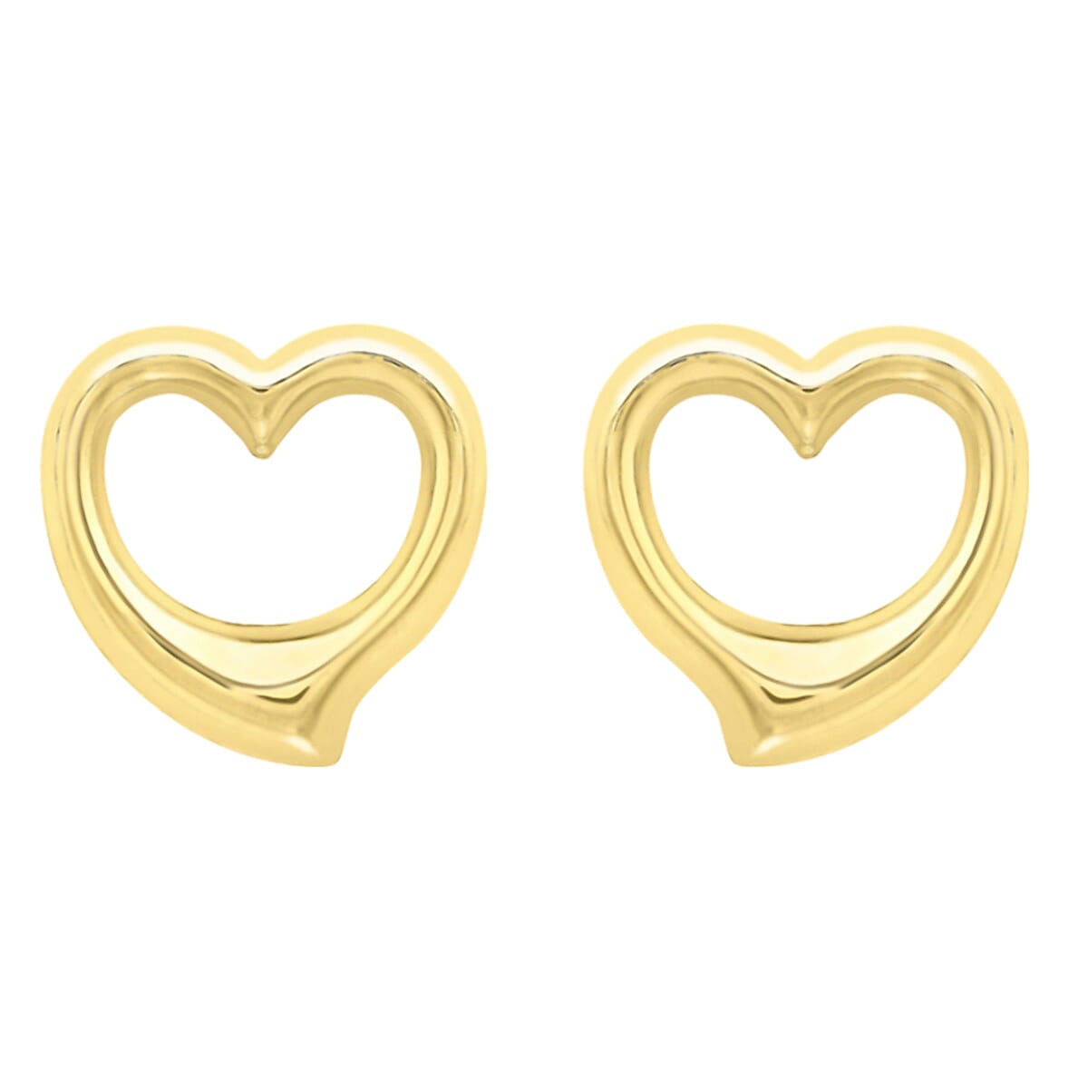 Hatton Garden - 9K Yellow Gold Heart Earrings 7752378 0