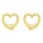 Hatton Garden - 9K Yellow Gold Heart Earrings