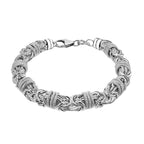 Hatton Garden Close Out - Sterling Silver Byzantine Bracelet (Size - 8.5)